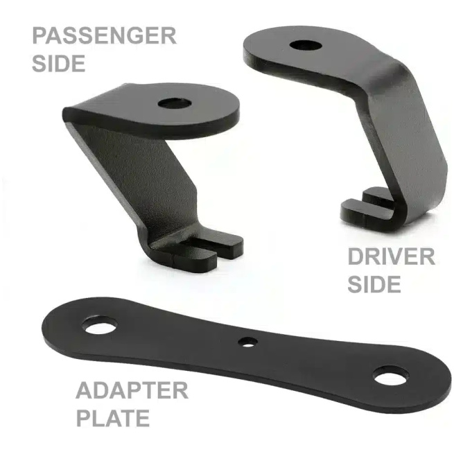 A-Pillar Antenna Mount Ford F-Series Chevy Silverado Dodge Ram - DRIVER AND PASSENGER KIT